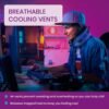 Cabeau Evolution Cool Travel Neck Pillow Cooling Airflow Vents, Memory Foam Neck Support, and Adjustable Clasp - Comfort On-The-Go with Carrying Case - Airplane, Train, Car, and Gaming (Red) - Image 4