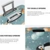 Travel Luggage Cover Penguin Balloon Snowflake Spandex Suitcase Protector Washable Baggage Covers Elastic Scratch-Resistant Luggage Cover Protector Fits 18-32 Inch Luggage - Image 4