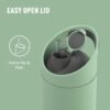 Asobu Cosmic Water Bottle - 32oz/1 ltr Stainless Steel Chilled Water Bottle, Secure Grip Handle, Ideal for Travel, Fits Cup Holders, Keeps Beverages Cold, Basil Green - Image 4