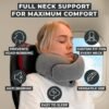 FlyHugz™ Neck Travel Pillow | Memory Foam Neck Pillow for Comfort on Airplane | Compact and Ergonomic Design for Travel, Car Rides, and Home Use | Ideal for Adults and Kids - Image 2