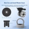 10 Pcs/Set Luggage Wheel Cover Protector Soft Silicone Wheel Covers for Suitcase/Baggage/Trolley Case/Handbag - Image 7