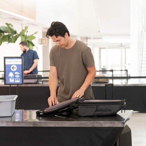 NOMATIC Travel Pack - 20L Water Resistant Laptop Bag - TSA-Ready Expandable Black Backpack - Image 7