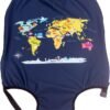 Madfifennina Washable Spandex Travel Luggage Protector Baggage Suitcase Cover Fit 23-32 Inch (Xl(29"-32" luggage), Map) - Image 9