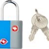 SwissGear TSA-Approved Travel Sentry Luggage Locks - Set of 2 Mini Locks with 2 Keys, Blue, One Size - Image 2