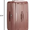 Traveler's Choice Ultimax II 26" Medium Trunk Spinner Luggage, Tie Down Straps, Pink Rose, Checked Inch - Image 8