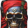 Travel Luggage Cover Pirate Skull Suitcase Covers for Luggage Fashion Suitcase Protector Fits 18-32" Luggage, Black, L, Luggage Set