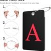 Gostwo 2 Pack Luggage Tags for Suitcases, 26 Initial Letter Travel Luggage Baggage Identification Labels ID Tag Fully Bendable Tags with Stainless Steel Loop (Black) (Letter A) - Image 3
