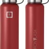 IRON °FLASK Sports Water Bottle - Wide Mouth with 3 Straw Lids - Stainless Steel Sports Water Bottles for Gym and Outdoor - for Men, Women & Kids - Double Wall - Double Walled - Image 5