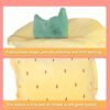 Travel Blanket and Pillow,Premium Soft Airplane Blanket Packed in Soft Bag Pillowcase,3-in-1 Compact Pack Large Blanket,Use as Blanket,Pillow and Hand Warm,Suit for Home,Camping or Office - Image 4