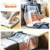 forestfish Fleece Throw Blanket Cozy Soft Portable Travel Blanket Compact for Long Car Airplane Train Rides 60" x 40", Orange - Image 7