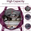 Large Capacity Foldable Travel Bag Expandable Portable Carry on Bag Dry&Wet Separation Sports Duffel Bags - Image 4