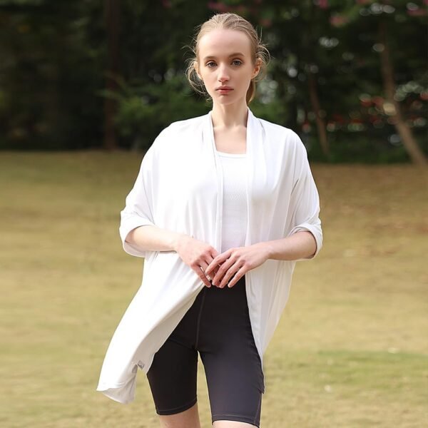 OHRAIN Sun Shawl UV Sun Protection UPF 50+ Beach Travel Scarf Wrap Summer Swimsuit Cover Up Cooling Blanket - Image 4