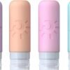 Travel Bottles for Toiletries, TSA Approved Travel Containers 3oz Leak Proof Travel Tubs Refillable Liquid Travel Accessories for Shampoo Conditioner Lotion Body Wash(Multicolored C) - Image 2