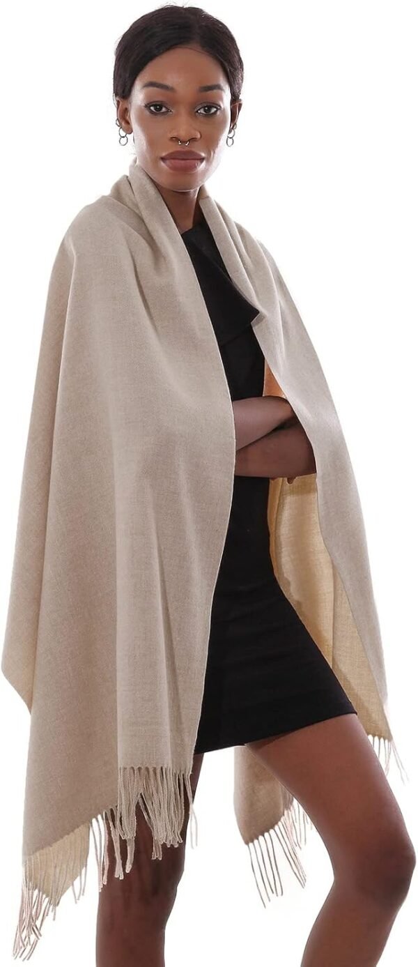 Womens Winter Scarf Pashmina Shawls and Wraps for Evening Dresses Warm Blanket Scarf for Wedding - Image 6