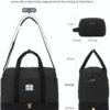 LOVEVOOK Travel Duffel Bag, 18inch Weekender Bags for Women with Shoe Compartment，35L Carry on Overnight Bag with Toiletry Bag, Gym Duffel Bag with Wet Pocket, Hospital Bags for Labor and Deliver - Image 3