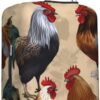 Travel Luggage Cover Rooster and Chicken Suitcase Covers for Luggage Fashion Suitcase Protector Fits 18-32" Luggage, Black, Small, Luggage Set - Image 9