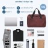 ECOHUB For Spirit Airlines Personal Item Bag 18x14x8 Travel Essentials Travel Duffel Bag Carry on Luggage Gym bag Weekender Overnight Bags Hospital Bags for Women and Men - Image 4