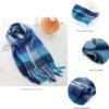 Women Scarf Winter Big Colorful Checked Thick Warm Wrap Scarves Casual Tassel Blanket Scarf Stylish Plaid Design - Image 6
