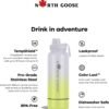 (2-in-1) 32oz Insulated Water Bottle with Straw & Storage Compartment | Double-Walled Stainless Steel with Carry Bag, 2 Lids, Handle | Hot & Cold Leakproof Thermos for Gym & Travel - BPA-Free - Image 4