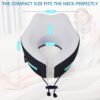 KEEPMOV Travel Neck Pillow - Travel Pillows for Airplanes, 100% Pure Memory Foam Neck Pillow for Flight Headrest Sleep (Black) - Image 6