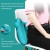 Inflatable Travel Nursing Waist Pillow, Blow Up Lumbar Body Back Support Pillow for Airplane Long Flight Journey Travel Airplane/Car/Bus/Train/Office (Silver Grey) - Image 7