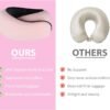 Fly Neck Pillow,Travel Neck Pillows for Airplanes, Neck Pillow Airplane,Travel Pillow, 100% Pure Memory Foam Travel Neck Pillow for Sleeping Adult Travel Pillow Pink - Image 5