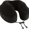 Cabeau Evolution Classic Travel Neck Pillow Memory Foam Neck Support with Adjustable Clasp for Comfort On-The-Go - Airplane, Train, Car, Home, Office, and Gaming (Midnight Black)