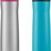 Contigo Cortland Chill 2.0 Vacuum-Insulated Stainless Steel Water Bottle, Spill-Proof Lid, Preserves Temperature for Hours, 24oz 2-Pack, Juniper & Dragonfruit, Ideal for Travel and Daily Use - Image 5