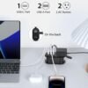 Travel Essentials BEVA Travel Power Strip with USB C Ports, Non Surge Protector with 4FT Travel Extension Cord, 2 Outlets 3 USB Ports, Cruise Ship Essentials Travel Accessories(3.4A Charge Black) - Image 2