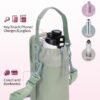 Wandering Nature Water Bottle Holder with Strap 32oz Insulated Water Bottle Carrier Sling Bag with Phone Pocket Water Bottle Pouch for Hiking Walking(Patent Pending)… - Image 4