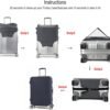 Madfifennina Washable Spandex Travel Luggage Protector Baggage Suitcase Cover Fit 23-32 Inch (Xl(29"-32" luggage), Map) - Image 8
