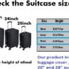 2PCS Clear PVC Suitcase Cover Protectors Transparent Luggage Cover Waterproof Wheeled Suitcase Dust Cover Dustproof Travel Luggage Sleeve Protector (20"+28") - Image 4