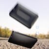 2-in-1 AirTag Luggage Tag Holder - Sleek & Shatterproof Luggage Tag Compatible with Apple AirTag, Anti-Lost AirTag Case with Name Tag & Stainless Steel Loop | for Suitcases Backpack for Travel (Black) - Image 4