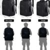 Vancropak Carry On Backpack, 40L Expandable Extra Large Travel Backpack, Flight Approved Water Resistant Luggage Suitcase Daypack, Lightweight Personal Business Weekender Bag for Men & Women, Black - Image 6