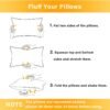 2 Pack Small Pillow, Memory Foam Mini Pillow 11 X 7 Inches for Travel, Sleeping, Nap and Neck, Knee, Lumbar Support, Tiny Pillow Cushion for Pet, Dogs (Grey) - Image 7