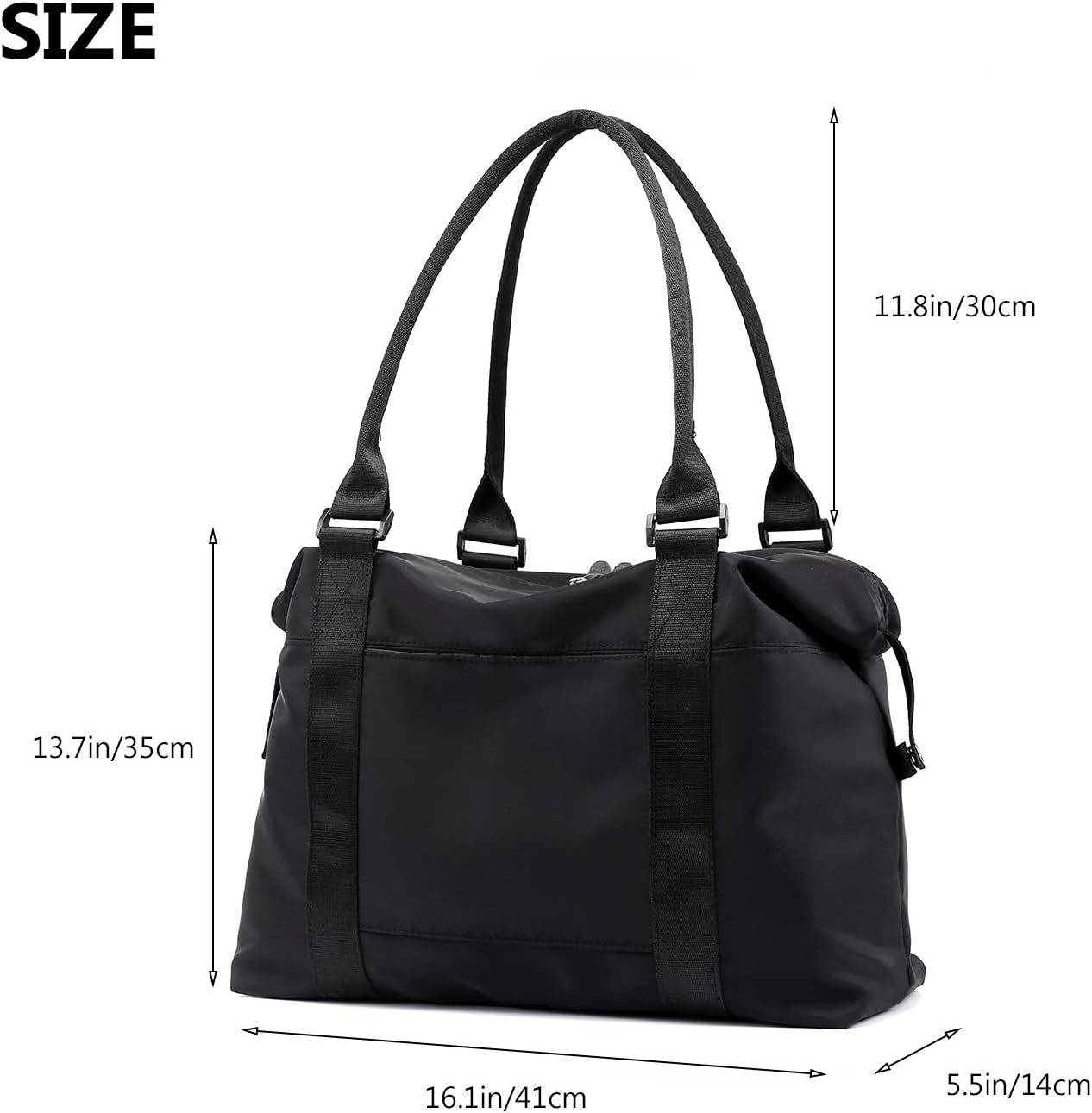 forestfish Duffle Tote Bag Weekender Bags for Women Travel with Trolley Sleeve - Image 3
