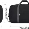 28 inch Large Travel Duffel Bag Foldable Weekender Packable Lightweight Luggage Bag Overnight for Women and Men 85L (Black) - Image 4
