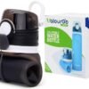 Valourgo Collapsible Water Bottle, Silicone Foldable with Leak Proof Valve BPA Free, Aqua Blue, 21 oz - Image 7