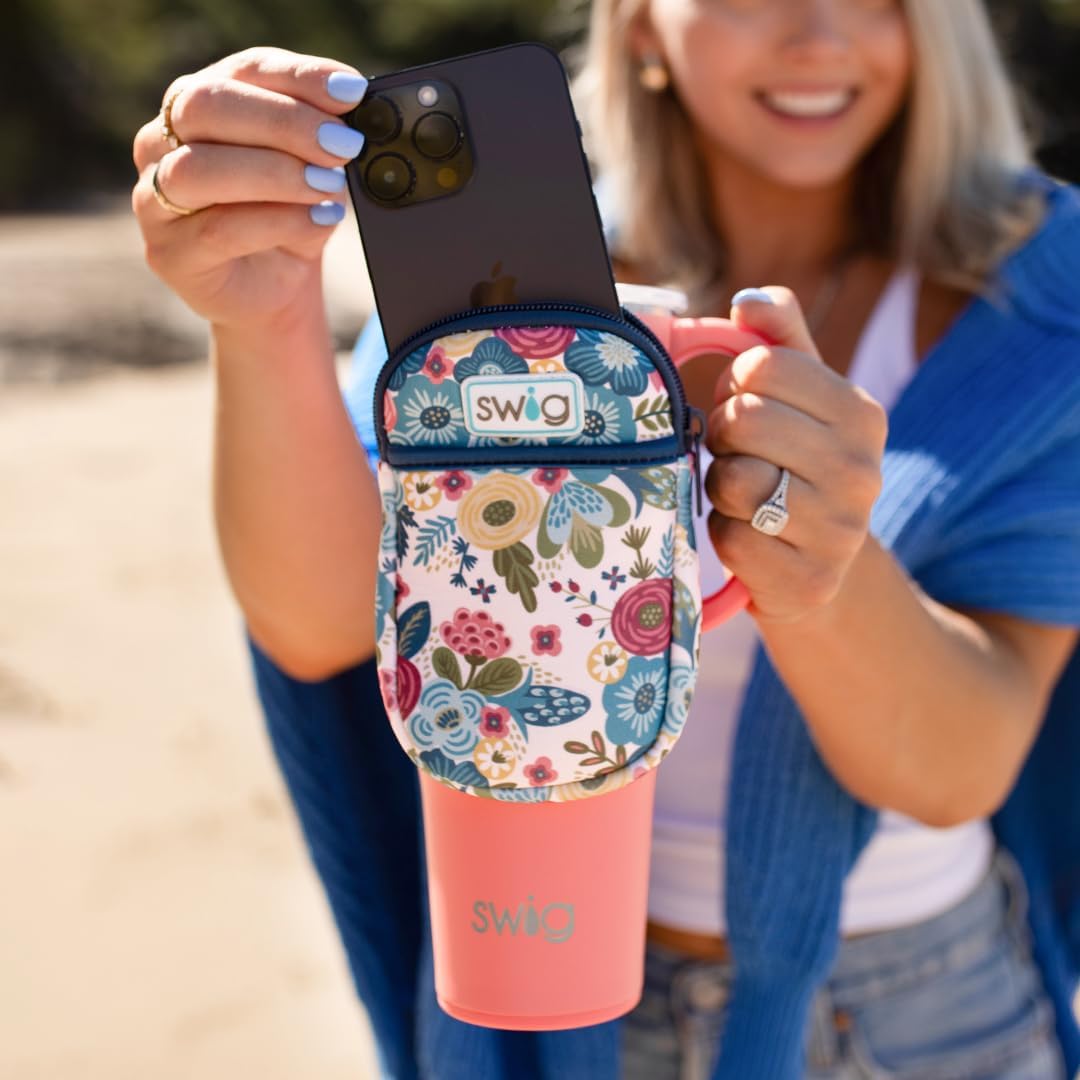 Swig Life Mega Mug Pouch, Water Bottle Bag with Adjustable Strap, Water Bottle Fanny Pack with Zippered Phone Pocket, Holds Travel Essentials, Water Bottles, Tumbler Accessories (Sweet And Spooky) - Image 9