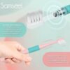 Pink*2,Sonic Electric Toothbrush Lasting for 90 Days Travel Essential Waterproof Portable Mini Design for Daily Oral Care Business Travelling and Holiday Use - Image 4