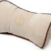 ALIBO Chairs Recliner Neck Rest Back Pillow Pain Relief Supports Car Airplane Travel Curve Pillow with Adjustable Elastic Strap Head Protector Pillow Beige 1 Piece,Firm One