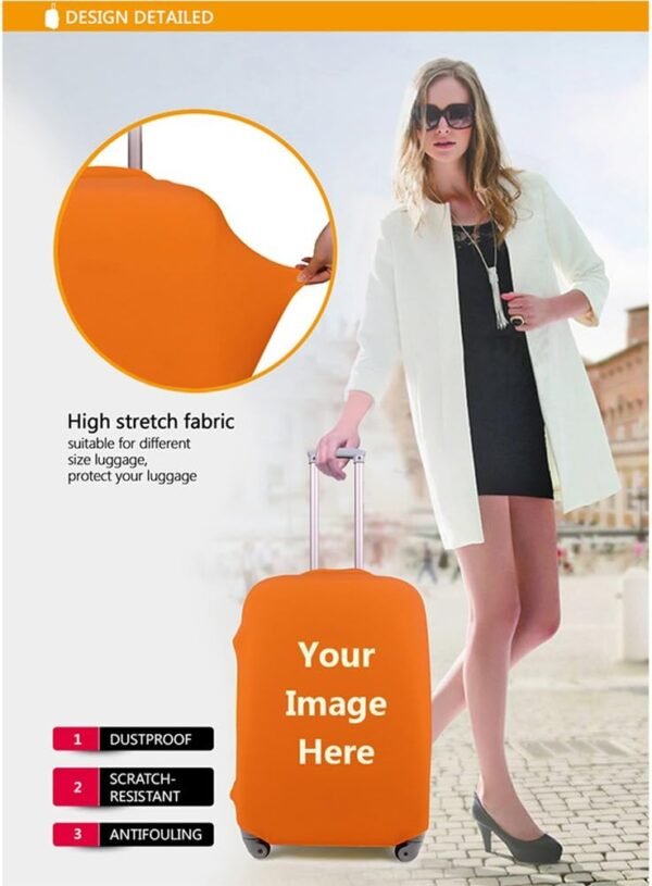 Travel Luggage Covers, Suitcase Protective Cover Fits 18"-30" (M(Fits 22”-26” Luggage)) - Image 5