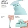 Collapsible Water Bottles 20 oz, Leak Proof, BPA Free Foldable Silicone Travel Water Bottle Cups for Taveling, Outdoors, On the go, Sage Green - Image 4