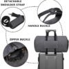 Convertible Garment Bag with Shoulder Strap, Modoker Carry on Garment Duffel Bag for Men Women - 2 in 1 Hanging Suitcase Suit Travel Bags (Black) - Image 5
