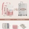 LOVEVOOK Pink Cute Travel Backpack For Teenager Girls, College Student School Backpack Bookbag Essentials, TSA 40L Large Carry On Backpack Flight Approved Personal Item Travel Bag, 17" Laptop Backpack - Image 5