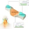 S-SNAIL-OO Cervical Neck Pillow for Sleeping, Memory Foam Neck Roll Pillow for Stiff Neck Pain Relief, Neck Support Pillow Bolster Pillow for Bed for Side Sleepers Back Sleeper. (Pink) - Image 4