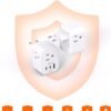【2-Pack】 European Travel Plug Adapter, International Power Plug Adapter with 3 Outlets 3 USB Charging Ports(2 USB C), Type C Plug Adapter Travel Essentials to Most Europe Spain Italy France Germany - Image 7