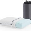 WEEKENDER Gel Memory Foam Camping Pillow - Travel Essentials & Must Haves - Camping Gear & Accessories - Contouring Neck Support - Small Size Compatible for Camping, Car, Airplane, and Beach - 1 Pack