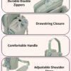 Wandering Nature Water Bottle Holder with Strap 32oz Insulated Water Bottle Carrier Sling Bag with Phone Pocket Water Bottle Pouch for Hiking Walking(Patent Pending)… - Image 5