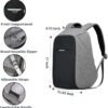 oscaurt Anti Theft Backpack 15.6 Inch Laptop Travel Backpack with Hidden Zipper and USB Charging Port Waterproof Business Computer Bag for Men & Women - Image 4